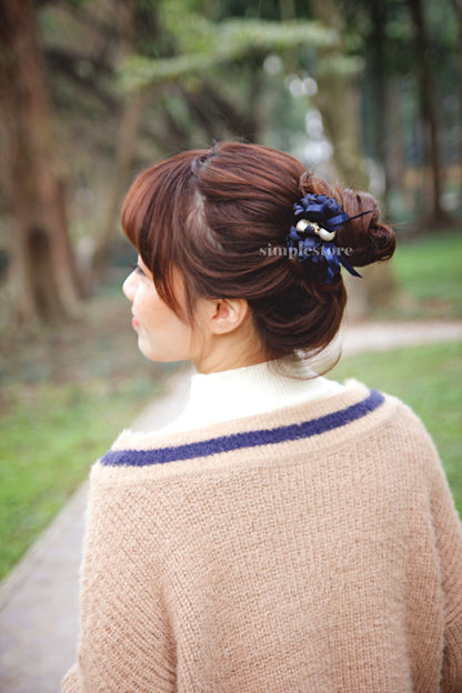 C18144 - [New Mood] Dây buộc xếp nơ cánh hoa cao cấp đính đá vương miện Julie Ponytail - Simple Store