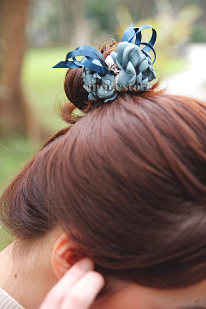C18144 - [New Mood] Dây buộc xếp nơ cánh hoa cao cấp đính đá vương miện Julie Ponytail - Simple Store