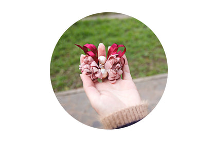 C18144 - [New Mood] Dây buộc xếp nơ cánh hoa cao cấp đính đá vương miện Julie Ponytail - Simple Store