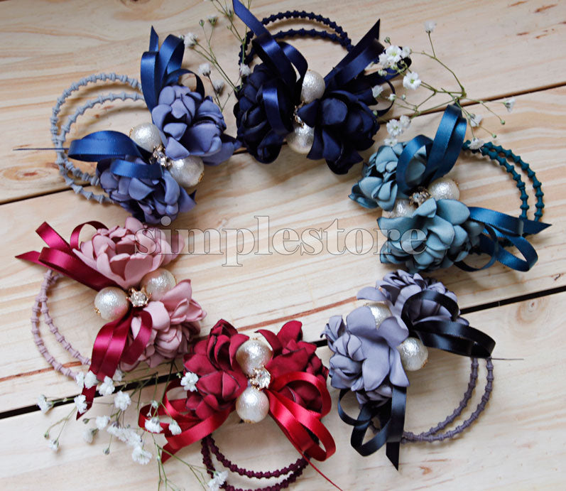 C18144 - [New Mood] Dây buộc xếp nơ cánh hoa cao cấp đính đá vương miện Julie Ponytail - Simple Store