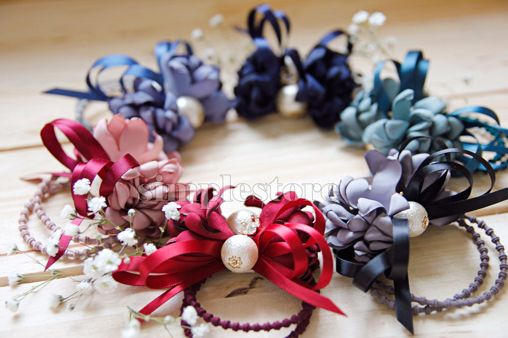 C18144 - [New Mood] Dây buộc xếp nơ cánh hoa cao cấp đính đá vương miện Julie Ponytail - Simple Store