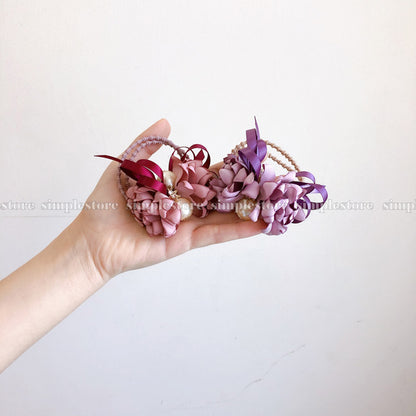 C18144 - [New Mood] Dây buộc xếp nơ cánh hoa cao cấp đính đá vương miện Julie Ponytail - Simple Store
