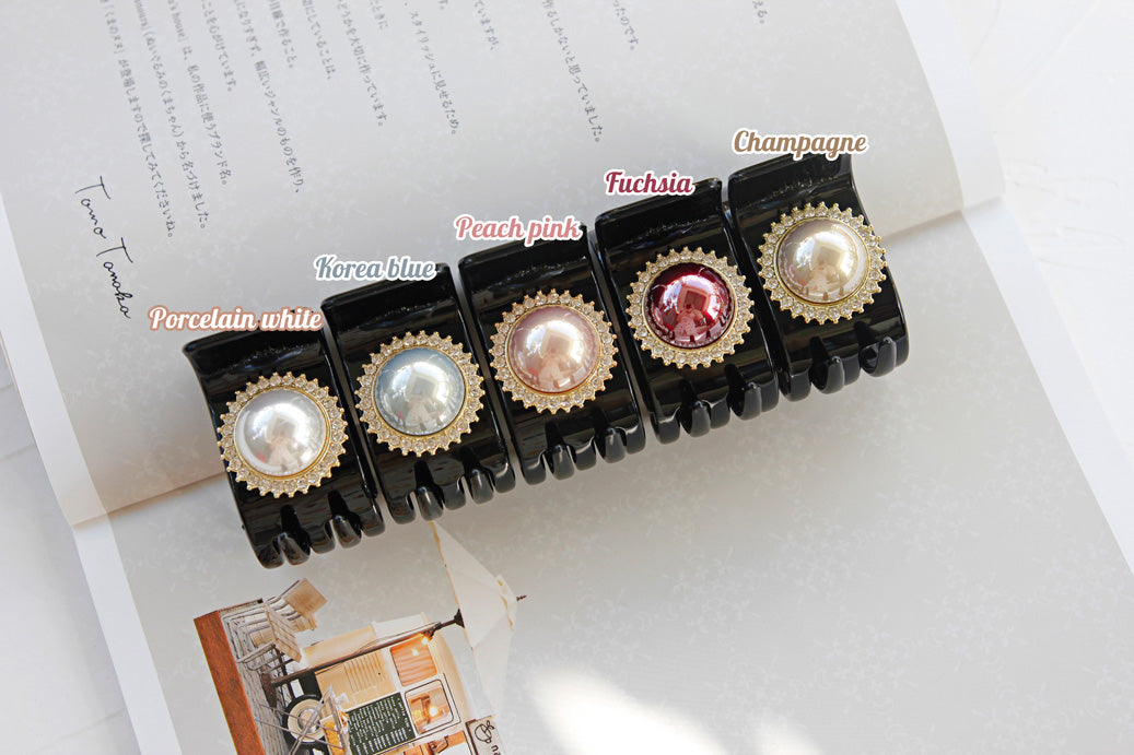 A172 - [Size 5 răng] Càng cua Daily sweet sunshine haircaught with premium bright pearl