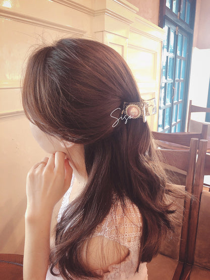 A172 - [Size 5 răng] Càng cua Daily sweet sunshine haircaught with premium bright pearl