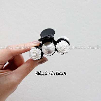 A179 - Cặp dọc La Fleur with pearl Tongs pin