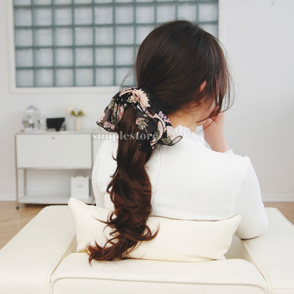A164 - Dây buộc donut Muse flower ponytail