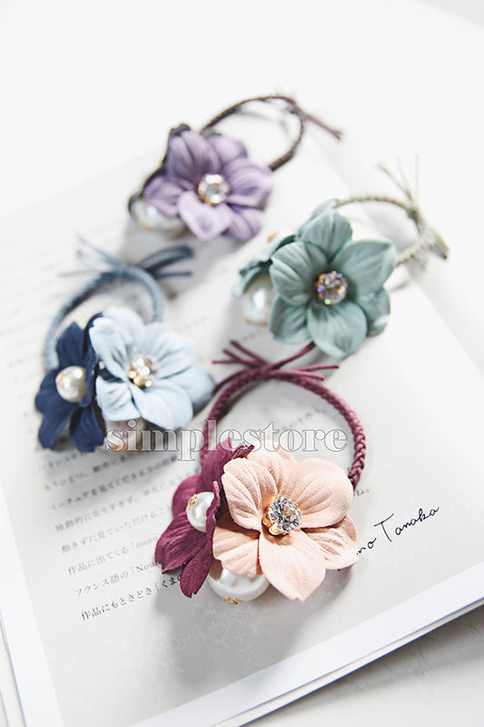 C22162 - Dây buộc Daisy leaf bloom hairtie