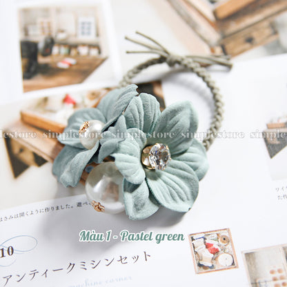 C22162 - Dây buộc Daisy leaf bloom hairtie