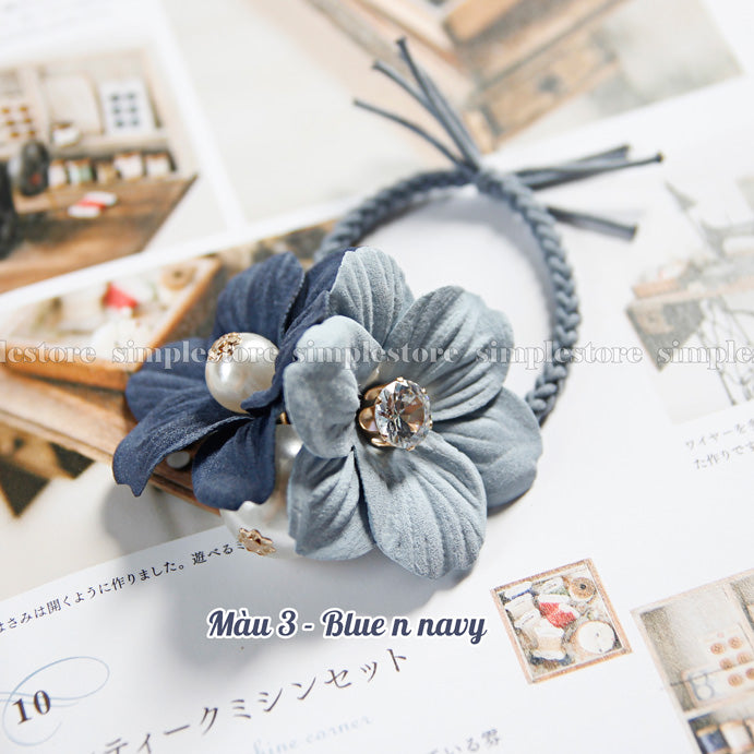 C22162 - Dây buộc Daisy leaf bloom hairtie