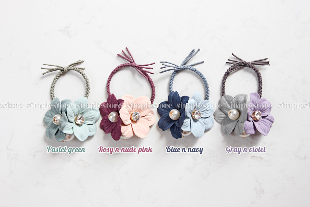 C22162 - Dây buộc Daisy leaf bloom hairtie