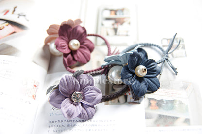 C22162 - Dây buộc Daisy leaf bloom hairtie