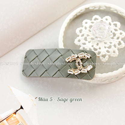 A181 - Kẹp mái Joanne hairclip with bright rhinestone Korea version