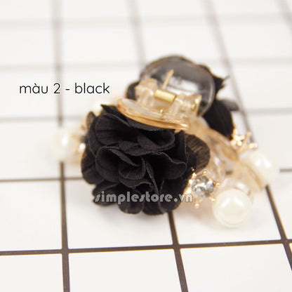 T18067 - Cặp dọc Gorgeous Flower with crown Pin - Simple Store