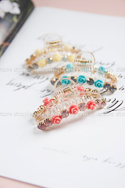 T22104 - Cặp dọc Ava Tiny flower Tongs pin