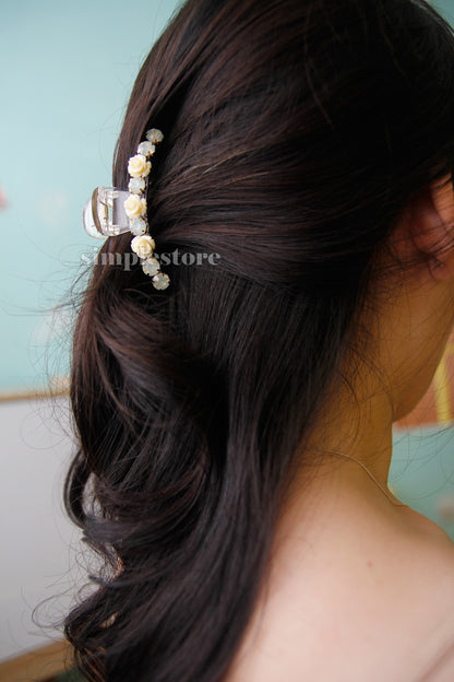 T22104 - Cặp dọc Ava Tiny flower Tongs pin