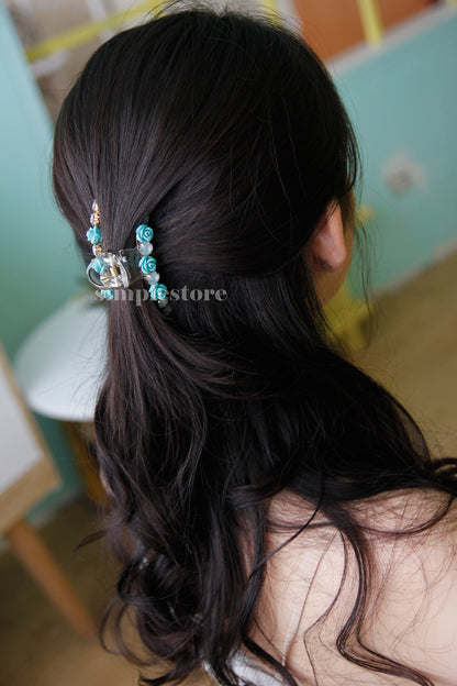 T22104 - Cặp dọc Ava Tiny flower Tongs pin