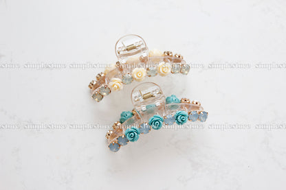 T22104 - Cặp dọc Ava Tiny flower Tongs pin