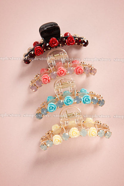 T22104 - Cặp dọc Ava Tiny flower Tongs pin