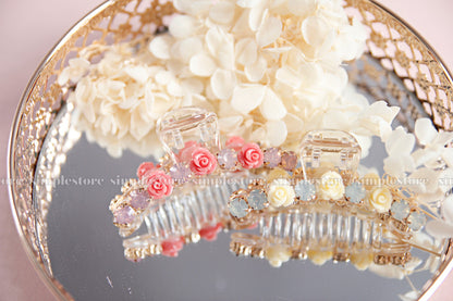 T22104 - Cặp dọc Ava Tiny flower Tongs pin