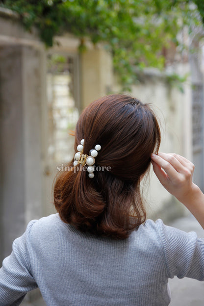 T22105 - [New Mood] Cặp dọc Rummy pearl Tongs pin