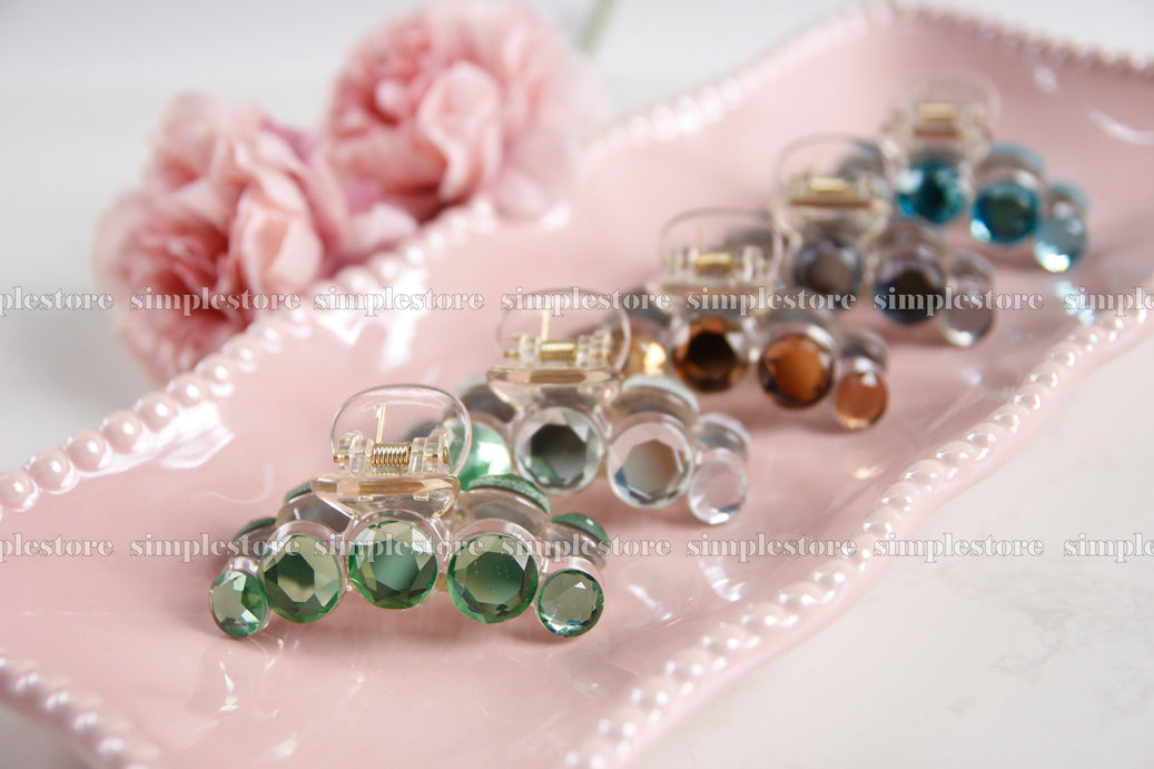 T22107 - Cặp dọc Shine crystal Tongs pin