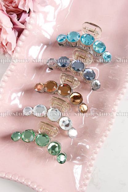 T22107 - Cặp dọc Shine crystal Tongs pin