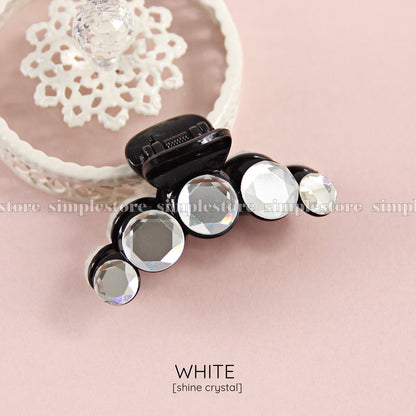 T22109 - [In black] Cặp dọc Shine crystal Tongs pin